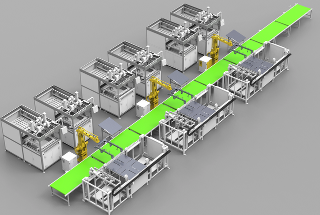 Fully Automatic 20/24/28 inch Luggage Sheet Forming Machine with Robot