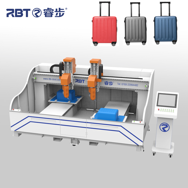 luggage suitcase CNC cutting trimming machine luggage making machine